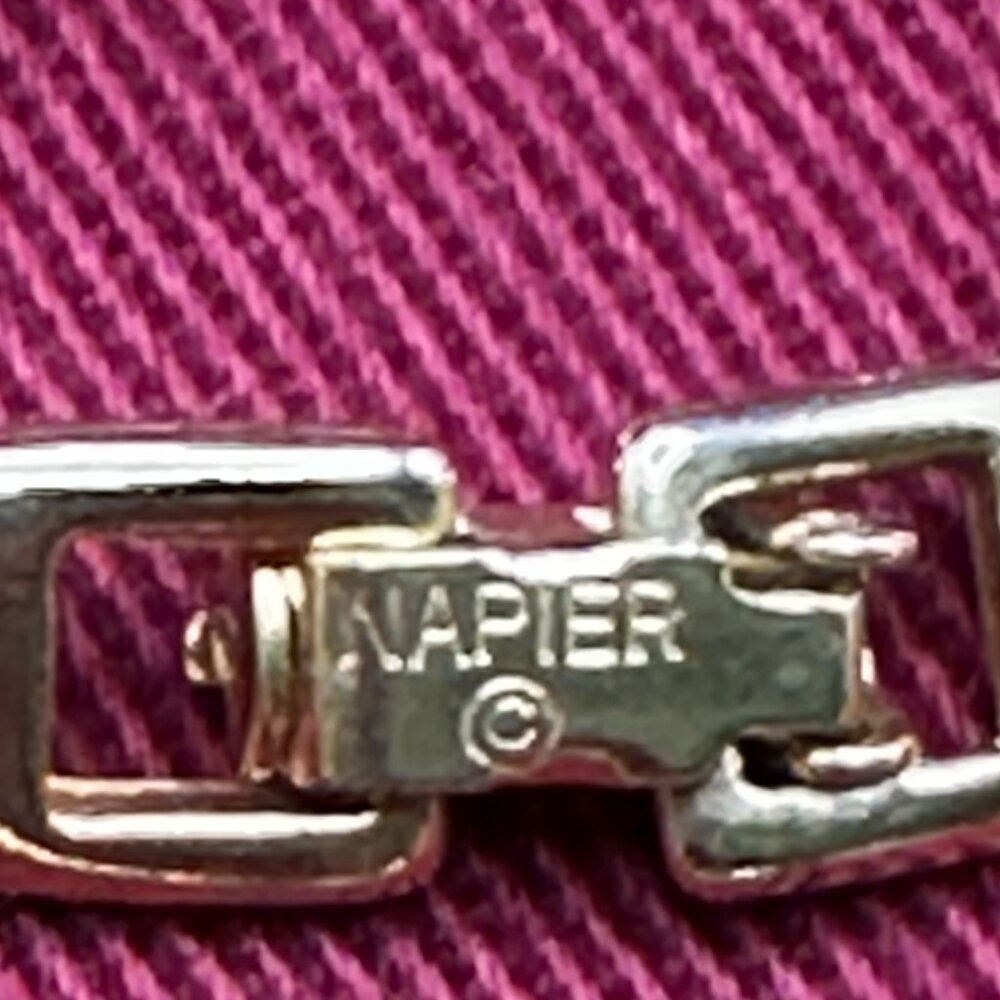VTG Napier Chunky Gold-Tone Bead Necklace 1980s - Picture 12 of 14